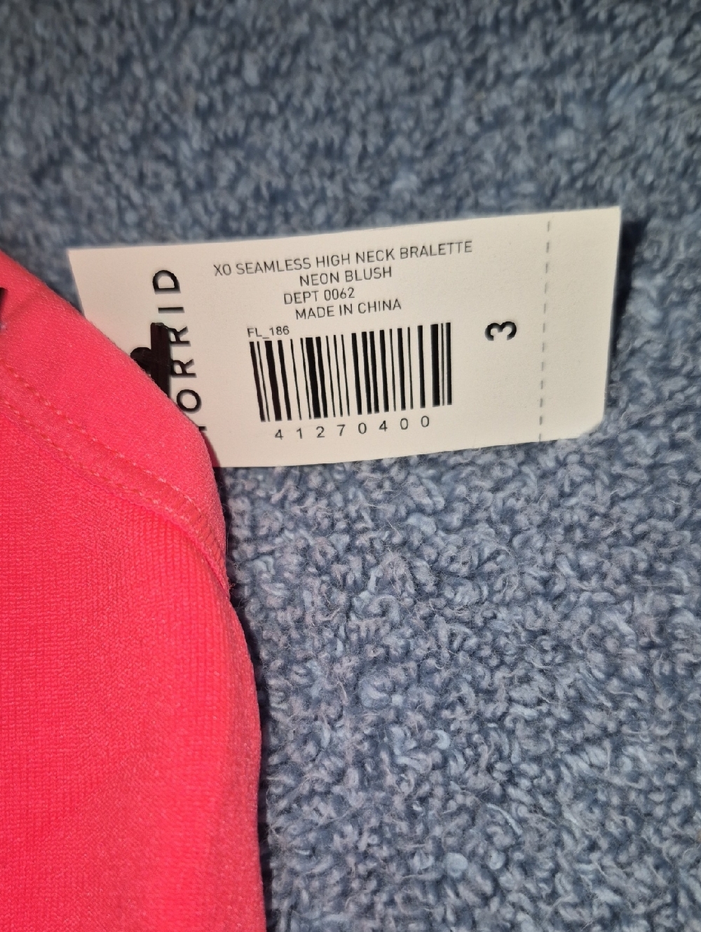 torrid Neon Blush Seamless High Neck Bralette